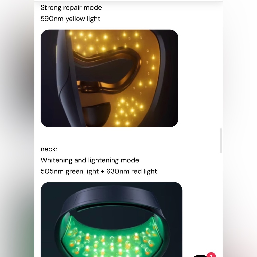 YA-MAN LED  Face & neck  Mask - Picture 4 of 8